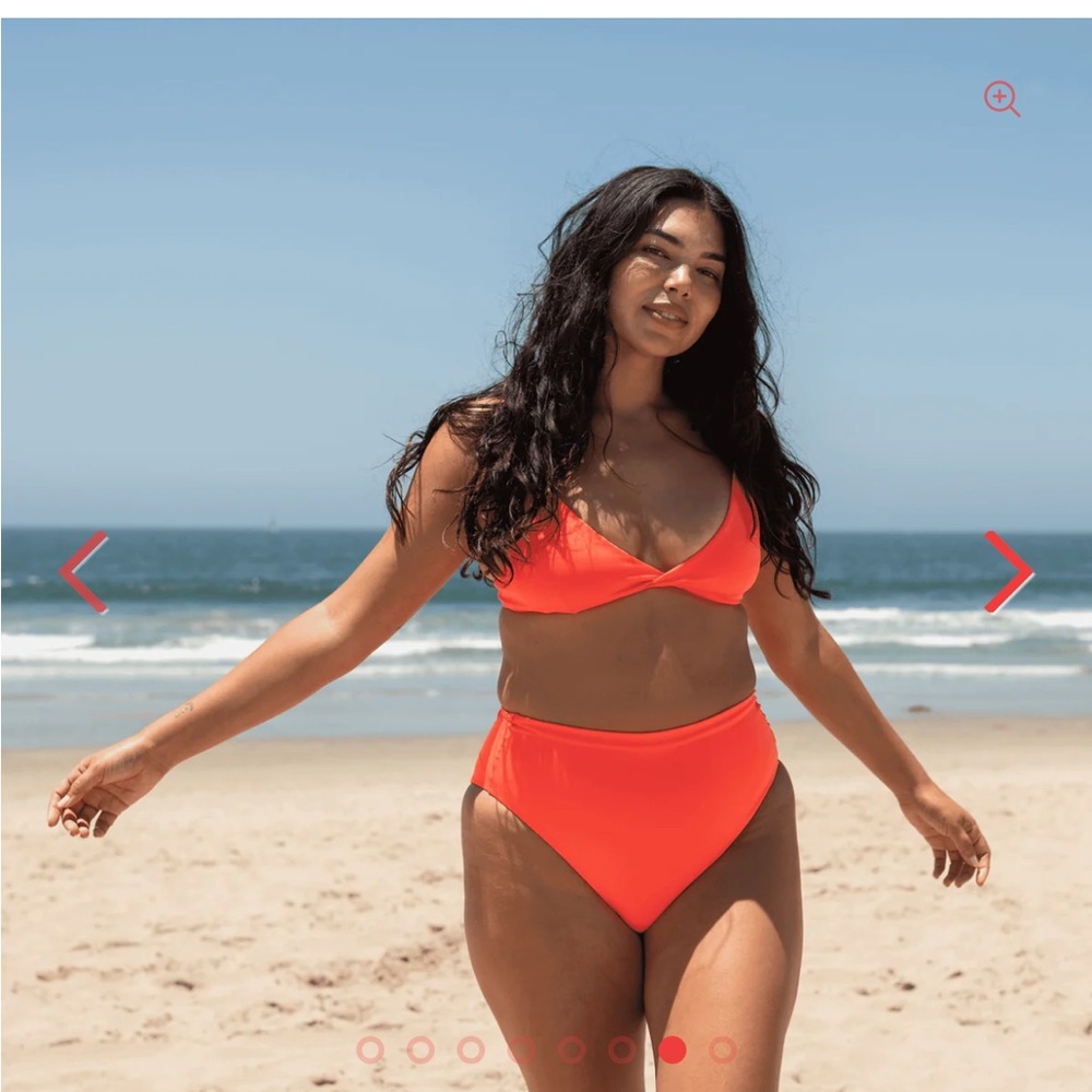 Left on Friday Hi Hi bottoms in Aperol (neon orange)